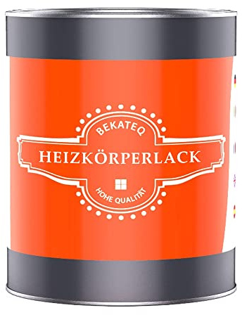 BEKATEQ Heizkörperlack Mahagonibraun 1l - hitzebständiger Heizungslack, Metallschutzlack, Heizkörperfarbe hochdeckend, geruchsarm, lösemittelfrei, schnelltrocknend, einfache Verarbeitung BE-903