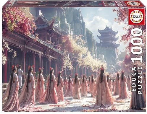 Educa - 1000-teiliges Puzzle für Erwachsene | 1000 Die Geishas. Inklusive Fix Puzzle-Kleber. Maße: 68 x 48 cm. Ab 14 Jahren (20244)