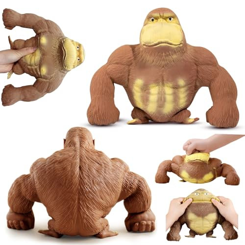 Gorilla-Stressabbau-Spielzeug,Stress Gorilla,Figuren Stretch-Spielzeug für Kinder und Erwachsene,für Erwachsene und Kinder zum Geburtstagsgeschenk Freund Party Geschenk(Gorilla)