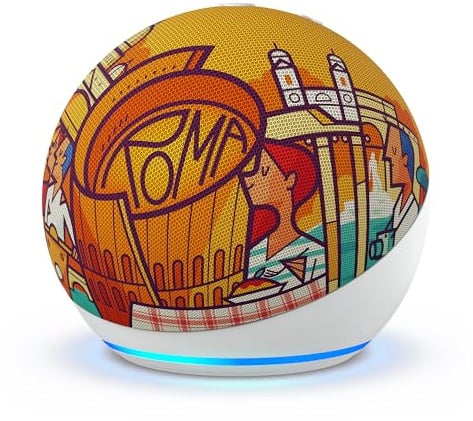 Amazon Echo Dot, Altoparlante intelligente con Alexa, Edizione Limitata Roma