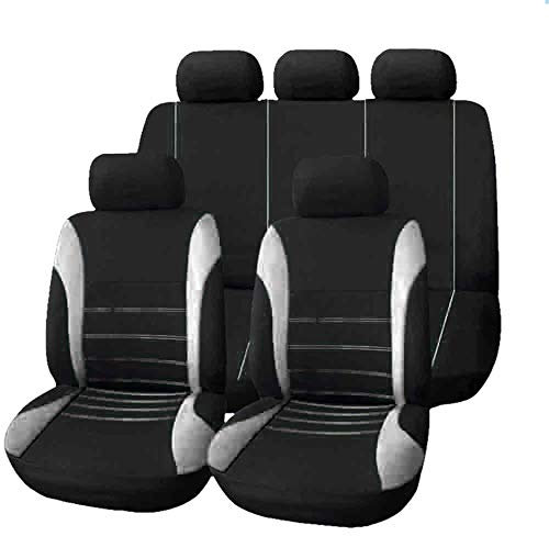 FDCYQW Auto Sitzbezüge für Opel Astra H 2004-2010, Rutschfester Atmungsaktiver Autositzschutz Innenraum ZubehöR,Grey