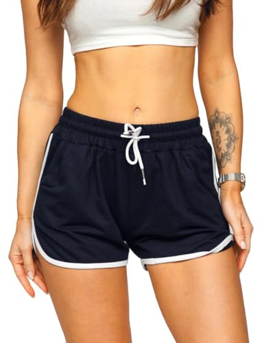 Femmes Sport Yoga Fitness Coton Shorts Gym Running Bodybuilding Shorts mi - épais