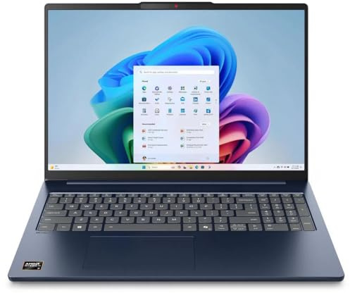 Lenovo 2025 IdeaPad Slim 5 Laptop 16 WUXGA 1920 x 1200 AMD Ryzen AI 7 350 AMD Radeon 860M Graphics 16GB DDR5 1TB SSD Wi-Fi 7 Windows 11 Pro Bluetooth 5.4 Backlit KB 1080p + IR Camera Touchscreen