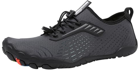Zapatos descalzos para hombre, ligeros, de secado rápido, ajuste de arco, fáciles de cerrar, con plantilla acolchada suave, ideales para playa, piscina, deportes acuáticos y actividades al aire libre