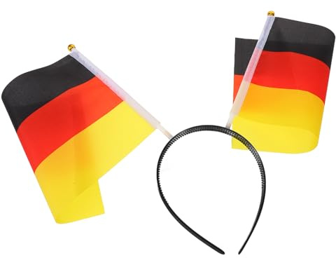 VILLFUL Deutschland Flaggen Haarreif Fußball Fanartikel Verstellbarer Deutschland Kopfband mit Nationalfarben Komfortabler und Langlebiger Party Haarreif für Fußballfans und Fanpartys