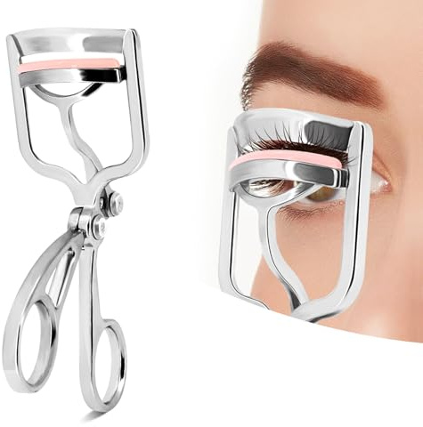 Wimpernzange Curl Professionell Luxus Wimpern Curler für Sanften und Präzisen Griff und Heben von Wimpern (Silber)