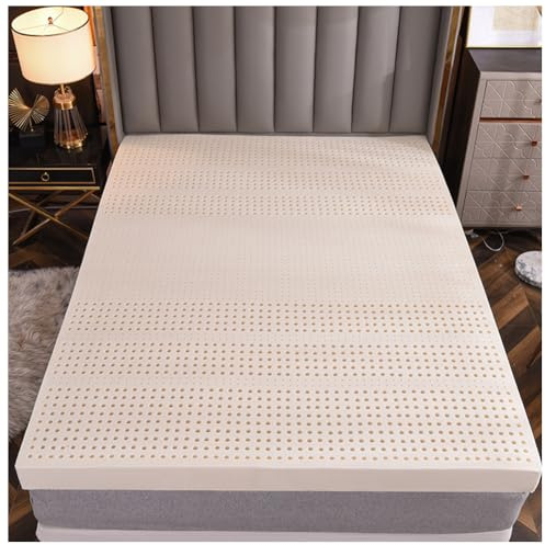 100% Natur-Latex Matratze Gleichmäßige Wärmeableitung,Comfort Foam Mattress 7-Zone Assembly, Mattress Made of Comfort Foam,1in,140x200cm(55x79in)