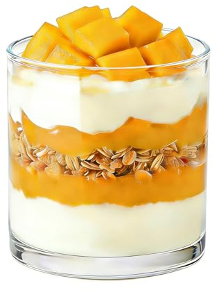 warmhut 6er-Pack Dessertgläser 220 ml, transparente dessertglas, Kleiner dessert gläser, Geeignet zum Servieren von Tiramisu, Eiscreme, Pudding und Joghurt, Spülmaschinenfeste Dessertschalen