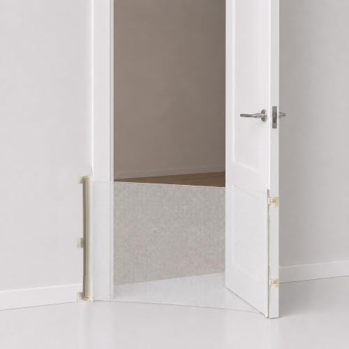 Toyana Retractable Stair Gate – Extend Up To 180 x 78 cm, Extra Wide Mesh Safety Gate for Baby with Strong Adhesive Fitting, Dog & Pets Safety Barrier Gates