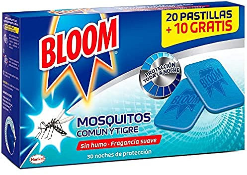 Recambio Bloom Eléctrico Pastillas contra mosquitos común y tigre
