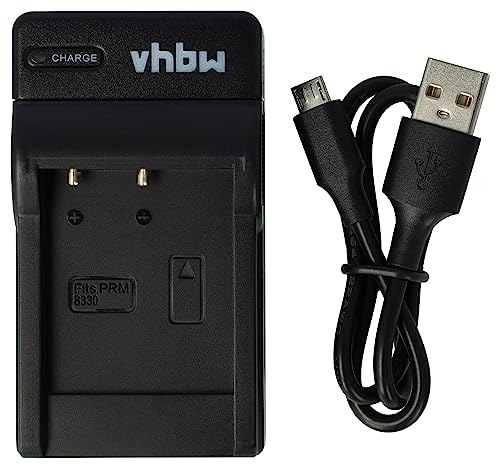 vhbw USB Ladegerät kompatibel mit Minox DC 1011, DC 1022, DC 8111, DC 8122 Kamera Camcorder/Akku - Ladeschale, Ladeanzeige, 4,2 V