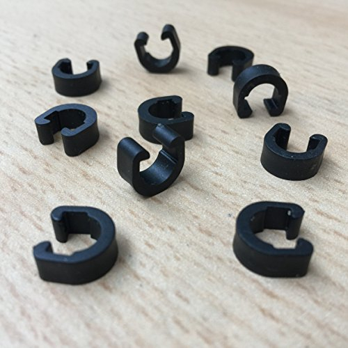 10x Cable Clip Zugbefestigung Klammer C-Clip Bremsleitungsbefestigung Fahrrad Rahmen