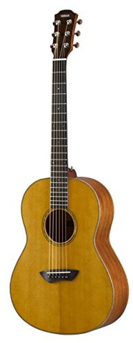 Yamaha CSF3M Western Guitar - Compact, Practical and Elegant, Acoustic Guitar with a Rich Sound, Whether You’re on the Move or in the Studio, Includes Padded Gigbag, in Vintage Natural Colour, ¾ size