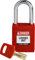 Candado de Nailon Safekey, 38mm x 84mm x 19mm, Rojo