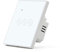 BSEED Interruttore della luce Smart Alexa, 3 scomparti, 1 via, WiFi, Smart Touch, funziona con interruttore touch screen Tuya/Alexa/Google, bianco (solo 2,4 GHz, filo neutro)