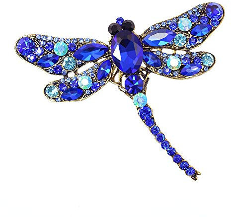 Prinzessin zu Stolberg Brosche - Blau - Libelle - Brosche