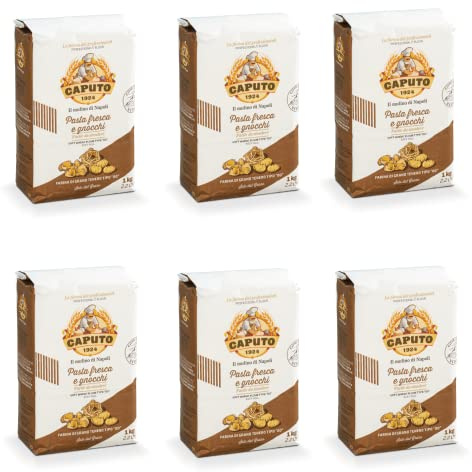 6X Farina Molino Caputo Pasta Fresca e Gnocchi Napoli Flour 00 1kg
