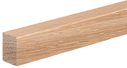 Vorsatzleiste Deck- Abschluss- Sockelleiste Eiche ROH 20x15x2300mm [SPARPAKET] (20 Stück (46lfm))