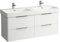 Laufen Base Waschtischunterschrank, 4 Schubladen, für Waschtisch 814968, Farbe: Snow (weiß matt)