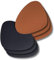Jay Hill Untersetzer - Vegan Leder - Schwarz / Cognac - Organic - doppelseitig - 13 x 11 cm - 6 Stück