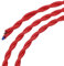 sourcing map Filo rivestito in tessuto intrecciato 2 Core 18AWG 3 Meter/9,8 Piedi, Cavo elettrico in tessuto vintage per lampada a sospensione progetto fai da te, rosso