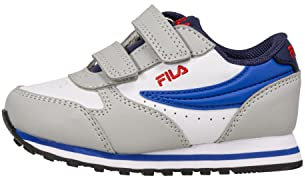 FILA Garçon Unisex Kinder Orbit Velcro TDL Basket, Gray Violet-Lapis Blue, 22 EU