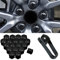 Copribulloni Auto Tappi a Vite Ruota per Smart fortwo forfour 453 451 450, Copridadi per Pneumatici Copertura del Dado Ruota Copridado Protezione con Strumento di Rimozione