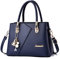 FANDARE Damen-Henkeltaschen Mehrfachtasche Handtasche PU-Leder Umhängetaschen Schultertaschen Wasserdicht Messenger-Tasche für Reisen Einkaufen Arbeiten Blau