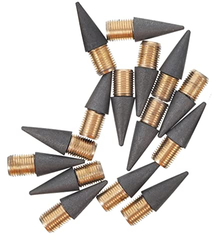 Toyvian 15st Ersatzstiftspitze Kugelschreiber Everlasting Pencil Unendlich Bleistift Brunnen Stift Feder Tintenlose Bleistifte Ewig Legierung Löschbar Zubehör Positive Körperhaltung