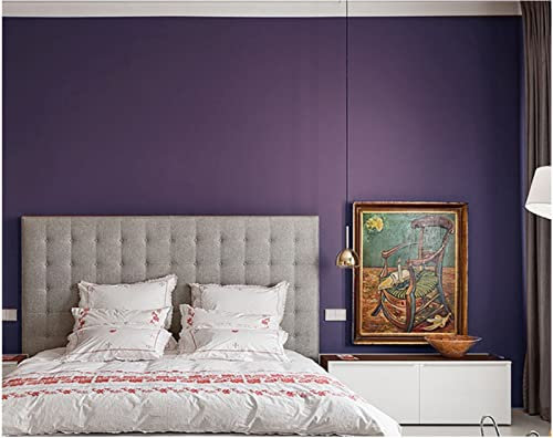 Violett Vliestapete 9,5 m x 0,53 m Einfarbig Wandtapete Schmucklos Tapete Poster Wanddekoration für Wohnzimmer Küche Schlafzimmer Büro Hotel