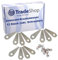 12x Trade-Shop Messer Edelstahl-Klingen mit Schrauben kompatibel mit Bosch Indego 400, Indego S+ 400, Indego 400 Connect, Indego 450, Indego 800