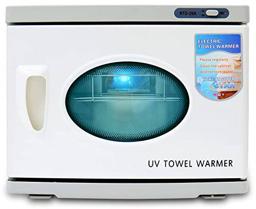 GreenLife Towel Warmer, Towel Heater Cabinet, Towel Warmer Heater Portable Storage high Temperature Thermal for Barber Salon Bathroom Massage Beauty Facial Spa Home Office Gym (23L, White)
