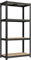SONGMICS 4-Tier Shelving Unit, Steel Shelving Unit for Storage, Boltless Assembly, for Garage, Shed, Load Capacity 520 kg, 40 x 80 x 160 cm, Black GLR044B01
