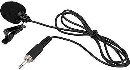 Karlak Lapel Mic,Mini Portable Clip-on Lapel Hands-free 3.5mm External Screw Lock Jack Microphone Mic for Computer PC Laptop