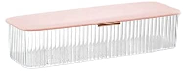 AITIME Storage Organizer for Daily Colored Contact Lenses, Disposable Contact Lens Dispenser,Clear Plastic Box for All Brands Daily Lens(Pink)