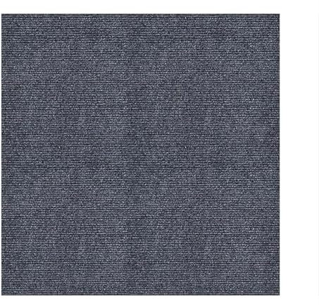 HAILM 100Pcs Commercial Carpet Floor Tiles, 60x60cm Non-Slip Carpet Squares, Self-Adhesive Peel and Stick, for Residential & Commercial Flooring Use, Dark Gray