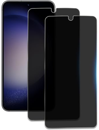 Protector Pantalla de Privacidad para Samsung Galaxy S23/S22 Pulgadas Accesorios, Anti Espía Cristal Vidrio Templado, Anti Spy Cristal Templado, Amigable para Funda, 2 Unidades
