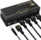 HDMI Splitter 4K 60Hz, 1 in 4 Out Audio Video HDMI Verteiler, Unterstützung 4K@60Hz, 3D, 1080P, HDCP, für PS5 Xbox HDTV BLU-Ray DVD