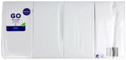 Zelltuchservietten 40 x 40 cm 2-lagig 1/8 Buchfalz weiß | Packung (300 Stück)
