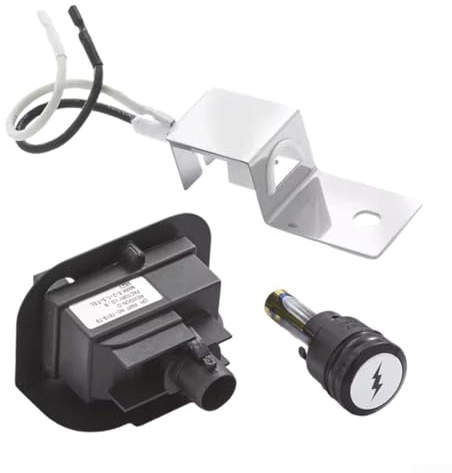 EpheyFIF Elektronischer Zünder-Kit, Gasgrill Ersatz Zündsatz für Weber für Q1200 Q2200 64868 Serie, Gas Grill Piezo Zünder Gasgrill-Ersatz-Zünd-Kit