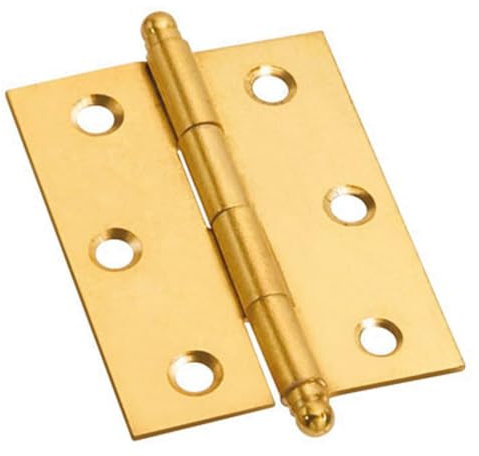 24PZ CERNIERA CON PERNO SFILABILE in ferro ottonato mm. 60x50