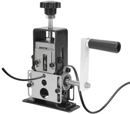 lesolar Manual Wire Stripping Machine,Tool Drill Attachment,Portable Aluminum Frame Wire Peeler with Hand Crank or Drill Powered,Copper Metal Cable Recycling.