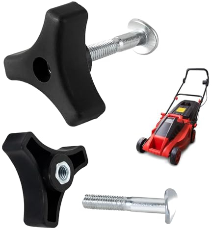 Boulon de Poignée de Tondeuse à Gazon, Vis pour Tondeuse à Gazon, Tondeuse à Gazon Accessoires, Tondeuse à Gazon Écrou à Vis, Convient à La Plupart des Modèles de Tondeuses à Gazon, 2 Pièces