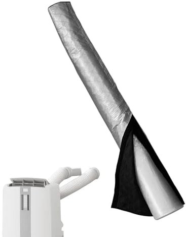 Cubierta de manguera de aire acondicionado, funda de manguera de aire acondicionado aislada, envoltura de tubería portátil con aislamiento térmico, cubierta de tubo de aire acondicionado para manguera
