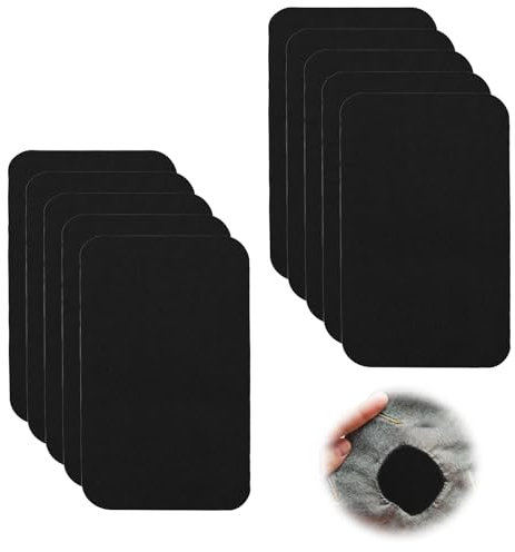 Bettinay 10PCS Canvas Repair Patch Self, Strong Sticky Canvas Repair Kit for Sofas Tents Furniture Patio Tote