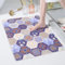 Tapis de douche antidérapant 60 x 80 cm - Doux et sécurisé - Avec trous de drainage - En PVC et uffa - Confortable - Pour zones humides - Séchage rapide - Bleu marine
