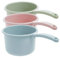 Water Scooper for Bath Plastic Water Ladle Thicken Bath Spoon Big Water Dipper for Bathing Kitchen Gardening, 3 Pcs/Set, Pink/Blue/Green