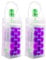 Lot de 2 sacs isothermes pour bouteille de vin et de bière - Refroidissement instantané et garde votre boisson froide - Garde au frais et au frais - Champagne et vin (violet)