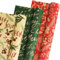 Geschenkpapier Weihnachten Rolle, 3 Rollen Braun Grün und Rot Kraftpapier Geschenkpapier, Geschenkpapierrolle für Weihnachten Neujahr Winterurlaub, 43 cm x 300 cm pro Rolle