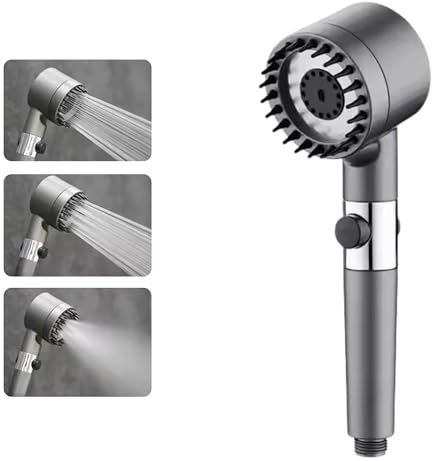 Pommeau douche anti calcaire haute pression | Purilia | filtre douche anti calcaire puissant | économie d'eau | douchette salle de bain élégante pour peau douce | filtre calcaire intégré